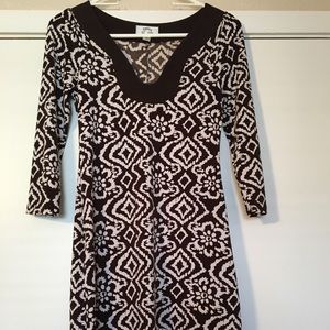 Sweet Storm Brown Printed Dress